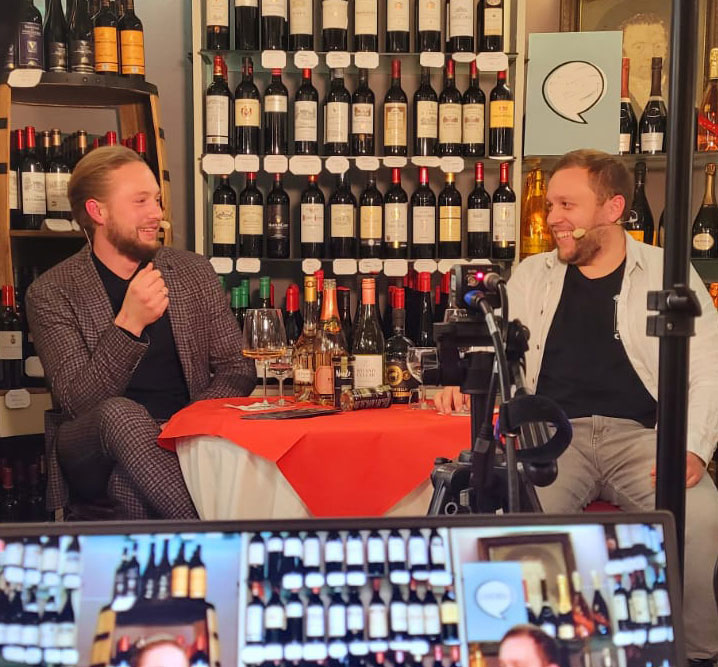 Neue Weinhaus Beck Moderatoren Lukas und Tobias